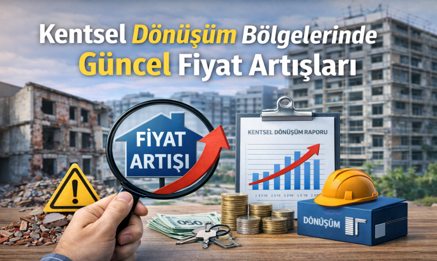 Kentsel Dönüşüm Bölgelerinde Güncel Fiyat Artışları